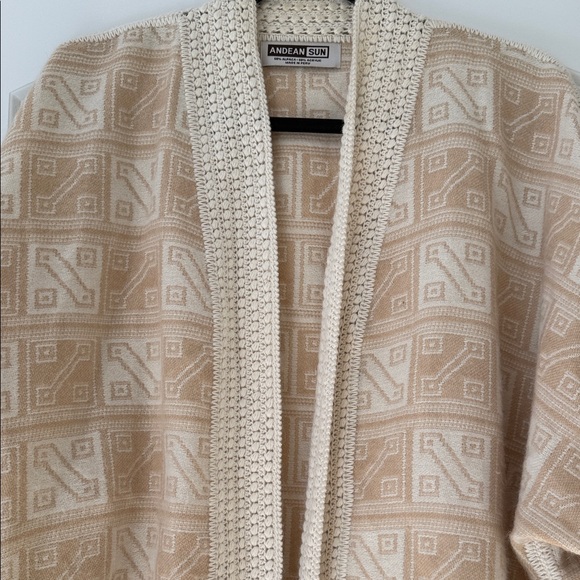 Andean Sun Geometric Open-Front Cardigan by - Picture 5 of 12